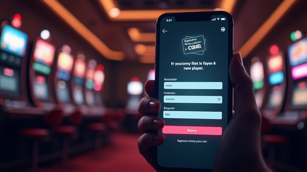 Neuer Spieler sieht einen No-Deposit-Bonus auf dem Smartphone